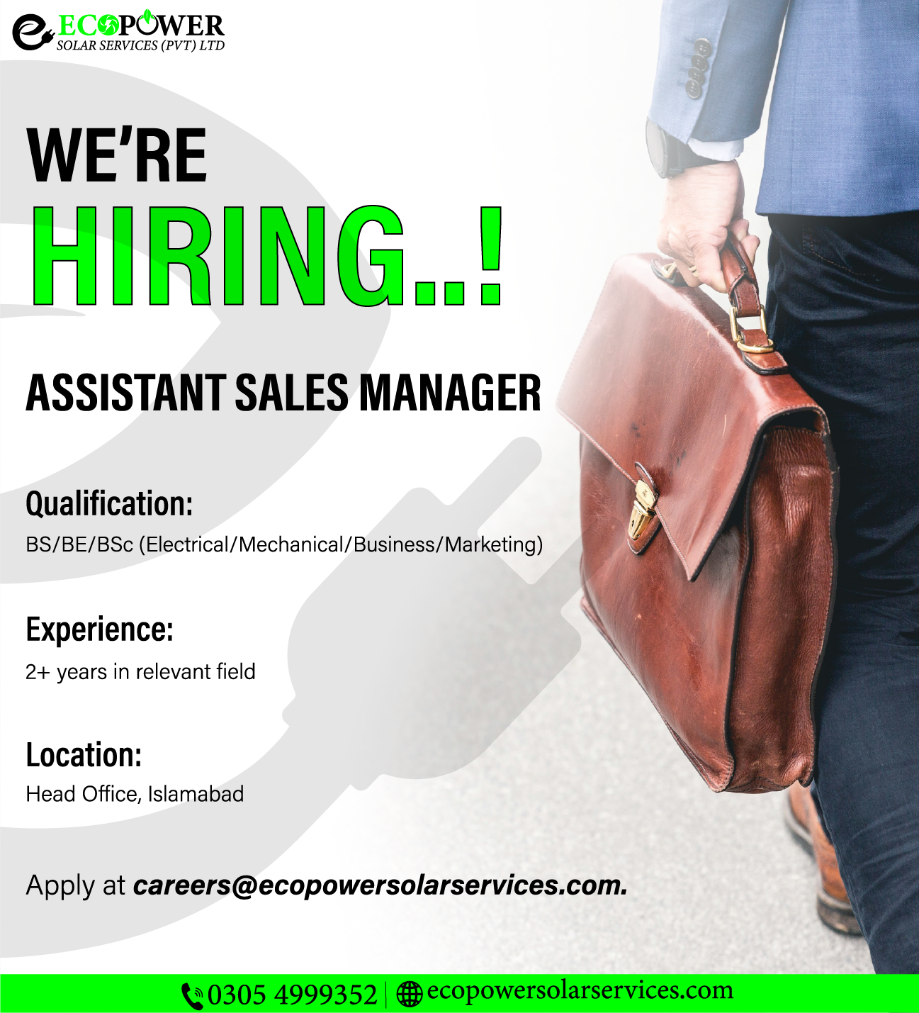 Assistant Sales Manager Job Poster